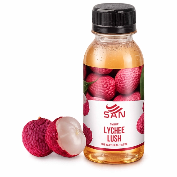 Syrup Vải Thanh Xuân SAN Chai 1Kg – Siro Pha Trà Vải, Trà Trái Cây, Soda