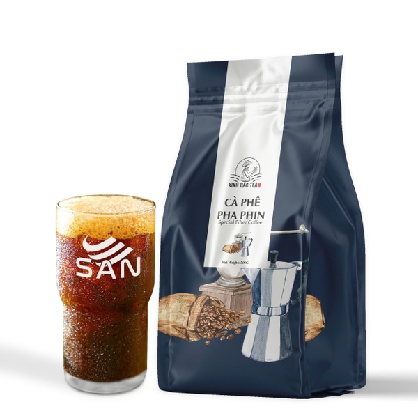 Cà Phê Pha Phin Kinh Bắc 500g (Hương Vị Chua Nhẹ, Thơm Đậm Vị)