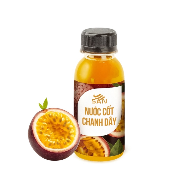 NƯỚC CỐT CHANH DÂY Chai 100ml (Trái Cây Tự Nhiên - Hương Thơm, Màu Sắc Nổi Bật)