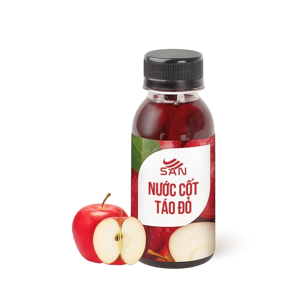NƯỚC CỐT TÁO ĐỎ Chai 100ml (Trái Cây Tự Nhiên - Hương Thơm, Màu Sắc Nổi Bật)