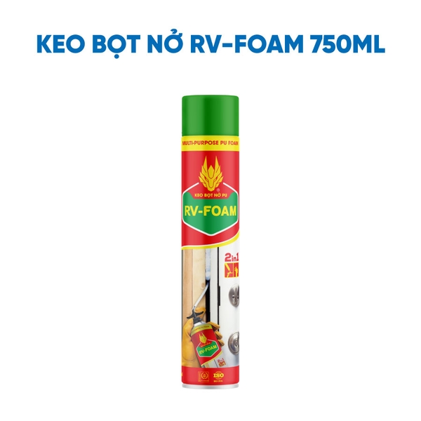 Keo bọt nở RV-Foam - Vòi 2 in 1