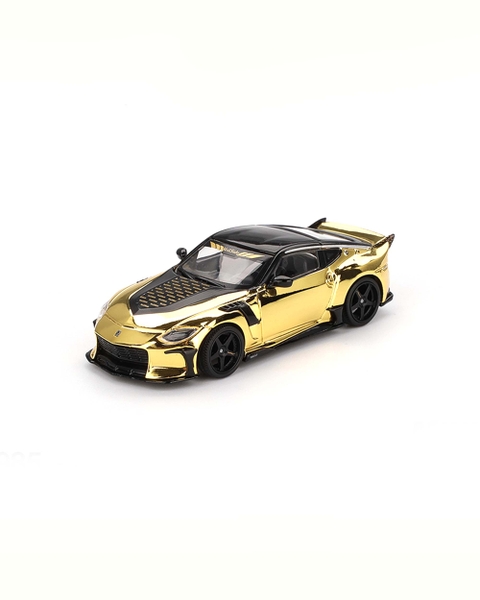 Mini GT Card Version MGT00985 Nissan Z VeilSide FZ400 Gold Chrome