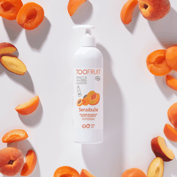 Sữa tắm hữu cơ cho bé 3-14 tuổi Toofruit mơ - đào 400ml
