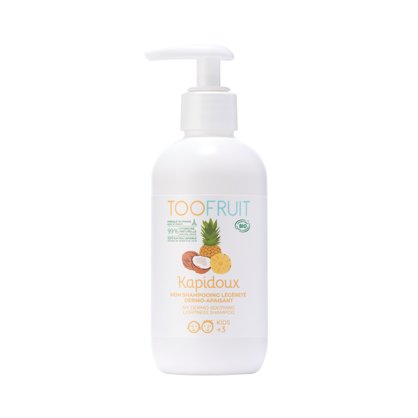 Dầu gội hữu cơ cho bé 3-14 tuổi Toofruit dừa - dứa 200ml