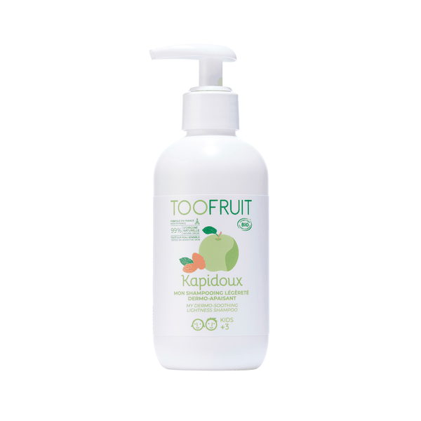 Dầu gội hữu cơ cho bé 3-14 tuổi Toofruit táo xanh - hạnh nhân 200ml