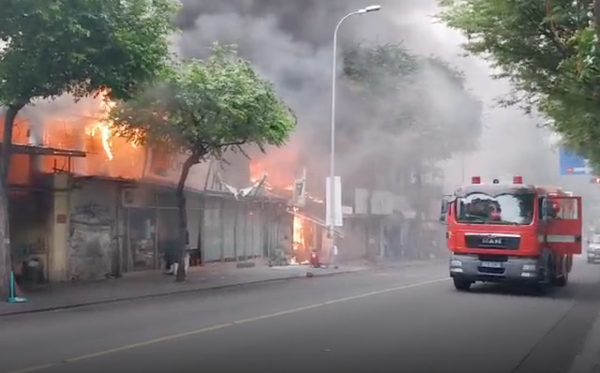 Cháy phòng tranh ở trung tâm TP HCM