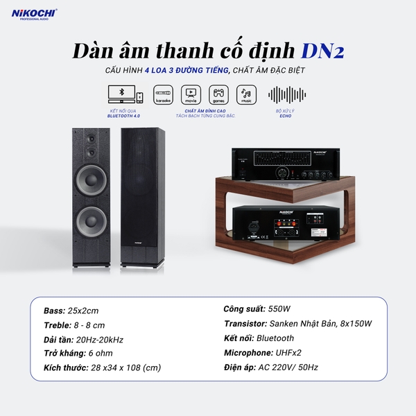 DÀN ÂM THANH CỐ ĐỊNH DN2
