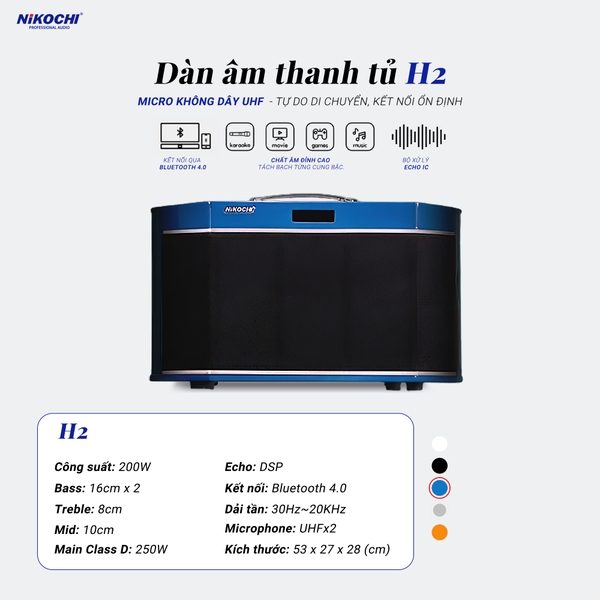DÀN ÂM THANH TỦ H2 !