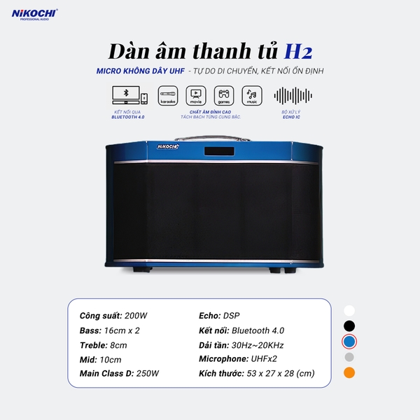 DÀN ÂM THANH TỦ H2