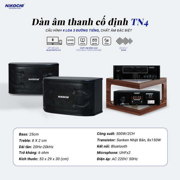 DÀN ÂM THANH CỐ ĐỊNH TN4