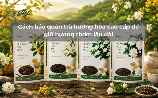 Cách bảo quản trà hương hoa cao cấp để giữ hương thơm lâu dài