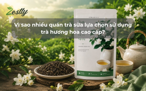 Vì sao nhiều quán trà sữa lựa chọn sử dụng trà hương hoa cao cấp?