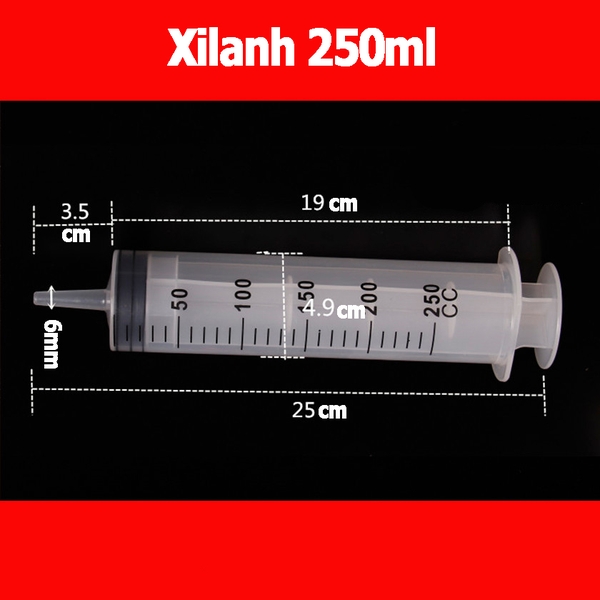 Xilanh, Ống tiêm chiết nước hoa, Xilanh y tế 1000ml, 500ml, 350ml, 300ml, 250ml, 200ml, 150ml, 100ml, 80ml, 60ml - XL