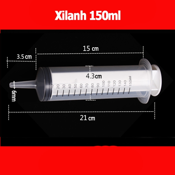 Xilanh, Ống tiêm chiết nước hoa, Xilanh y tế 1000ml, 500ml, 350ml, 300ml, 250ml, 200ml, 150ml, 100ml, 80ml, 60ml - XL