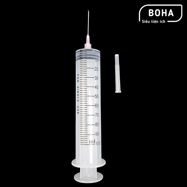 Xilanh 100cc kèm kim tiêm, ống tiêm 100ml kèm kim - XL1002