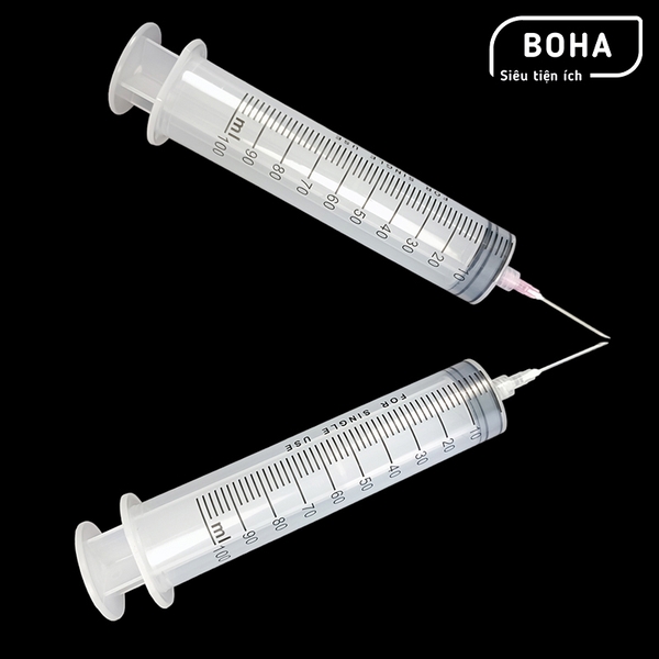 Xilanh 100cc kèm kim tiêm, ống tiêm 100ml kèm kim - XL1002