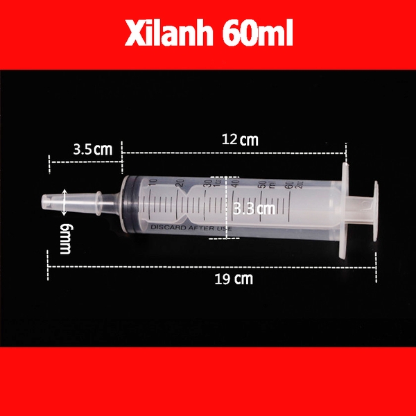 Xilanh, Ống tiêm chiết nước hoa, Xilanh y tế 1000ml, 500ml, 350ml, 300ml, 250ml, 200ml, 150ml, 100ml, 80ml, 60ml - XL