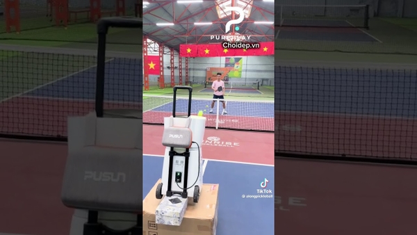 Buổi 3/30 Tập nâng trình từ 2.5 lên 3.0 cùng máy bắn bóng PUSUN PP SMART PRO
