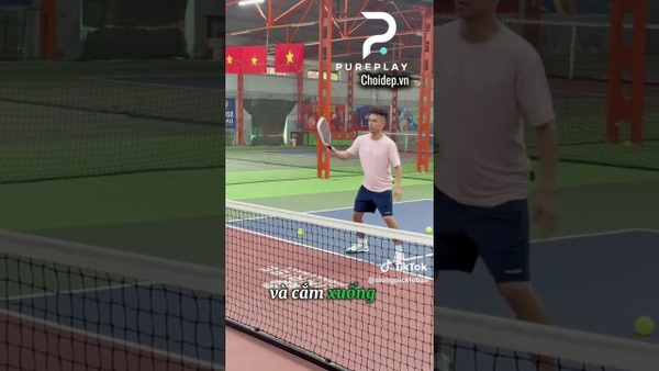 Tập volley phản công với máy bắn bóng PUSUN PP SMART PRO