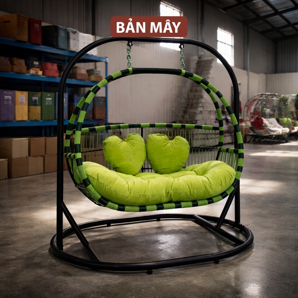 Ghế Xích Đu Thư Giãn Cần Bầu Dục - Giải Pháp Nghỉ Ngơi Hoàn Hảo Bản Mây