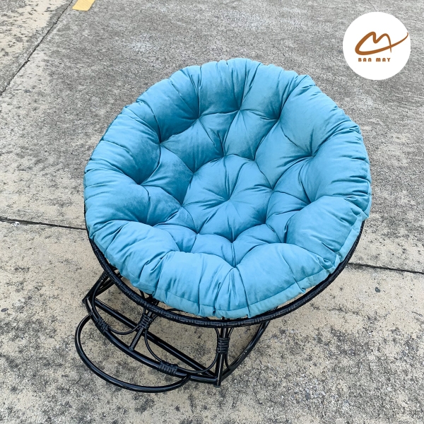 Ghế bập bênh, ghế mây nhựa thư giãn, ghế papasan nội thất Bản Mây nhiều màu sắc