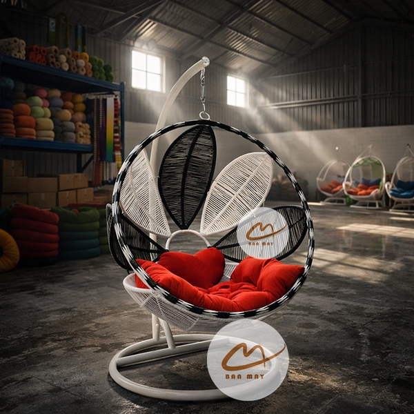 Ghế Xích Đu Lá Nghệ Thuật – Thiết Kế Phối Màu Độc Đáo Cho Không Gian Sống