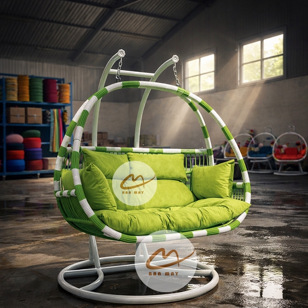 Ghế Xích Đu Đôi Cần Kép Cao Cấp, Quà Tặng Tân Gia Sang Trọng & Ý Nghĩa