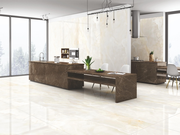 Gạch Ấn Độ 1200x2400 men Bóng Porcelain HONEY ONYX