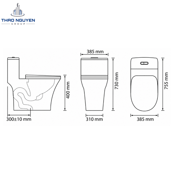 Bồn Cầu Liền Khối OSETER OS8-110