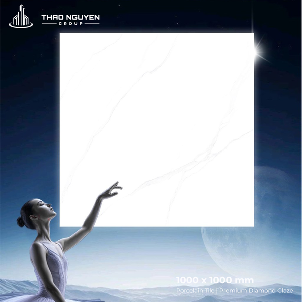 Gạch lát 1000x1000 CMC men kim cương Porcelain CPD11001S5