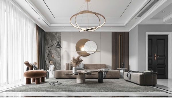 Trang trí phòng khách - Phong cách Luxury mẫu số 30