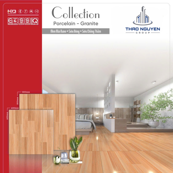 Gạch lát 60x60 RedStar siêu bóng Porcelain REP66.8827