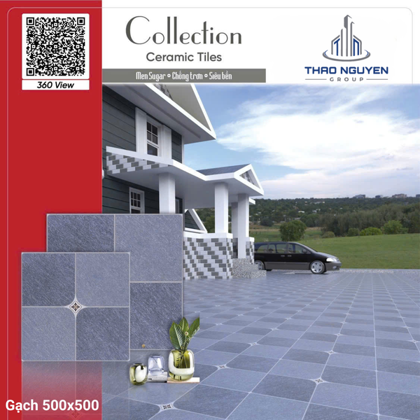 Gạch sân vườn 50x50 RedStar men Sugar Ceramic REC55.4801