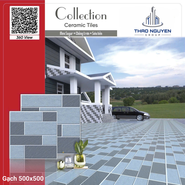 Gạch sân vườn 50x50 RedStar men Sugar Ceramic REC55.4803