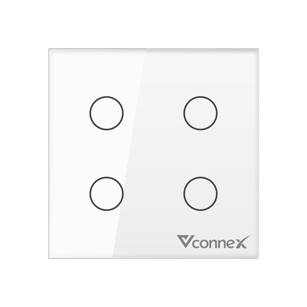 Công tắc thông minh 4 kênh không viền Vconnex VCN-WS04