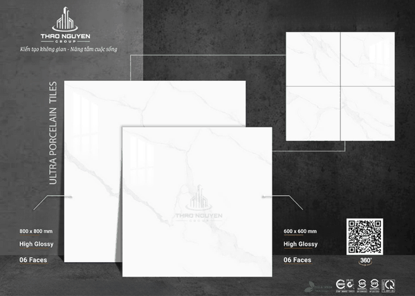 Gạch ốp lát Vitto siêu bóng Porcelain 80x80 71602