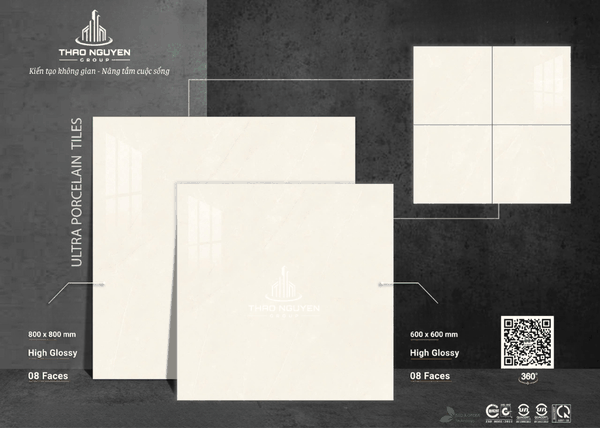 Gạch ốp lát Vitto siêu bóng Porcelain 80x80 71603