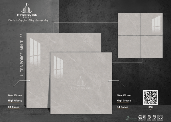 Gạch ốp lát Vitto siêu bóng Porcelain 80x80 71605