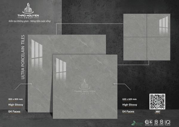 Gạch ốp lát Vitto siêu bóng Porcelain 80x80 71606