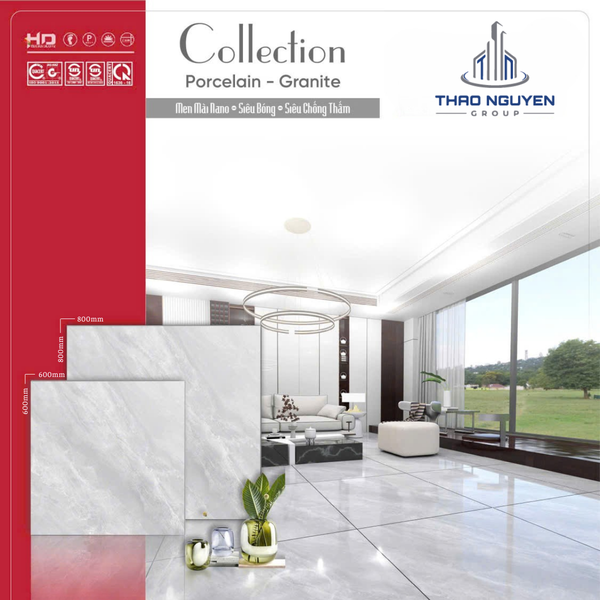 Gạch lát 80x80 RedStar siêu bóng Porcelain REP88.8846