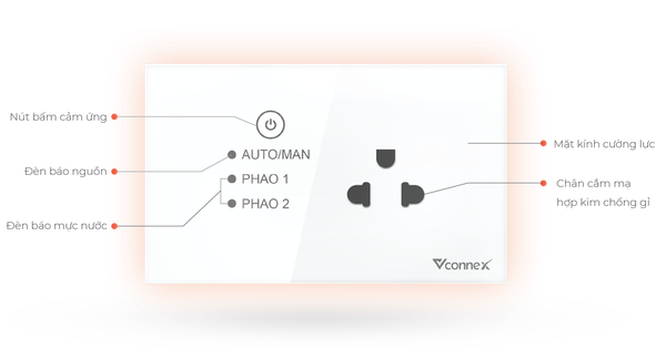 Ổ cắm chống giật cho phao điện Vconnex VCN-SK-FL