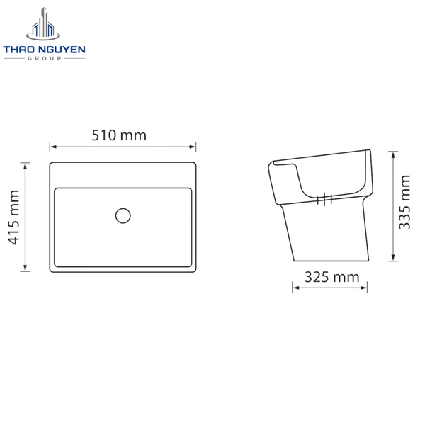 Chậu Lavabo Treo Tường JOPA JP1-228