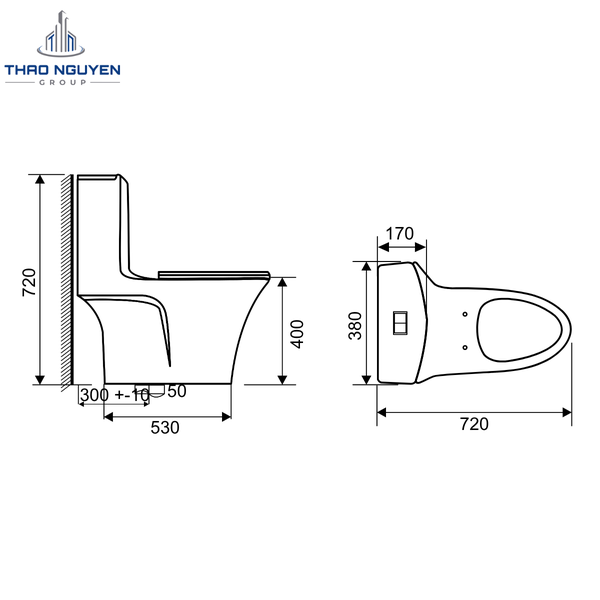 Bồn Cầu Liền Khối JOPA JP1-31
