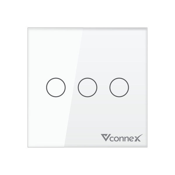Công tắc thông minh 3 kênh không viền Vconnex VCN-WS03