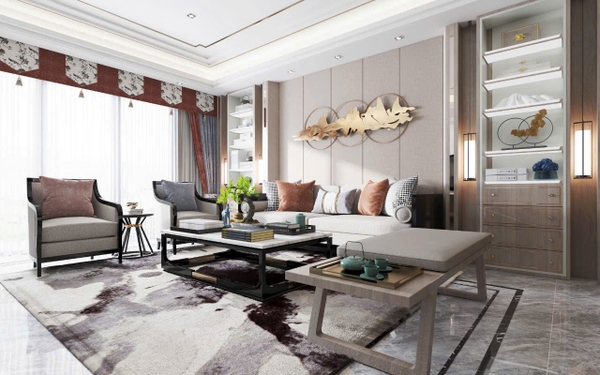 Trang trí phòng khách - Phong cách Luxury mẫu số 1