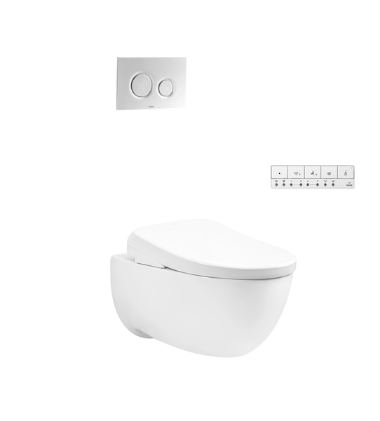 Bàn cầu treo tường TOTO kèm nắp rửa điện tử WASHLET dòng S7