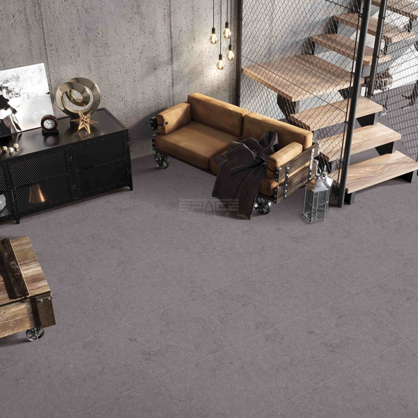Gạch Ấn Độ 600x600 men Matt Porcelain SAND STAR NERO