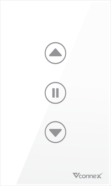 Công tắc thông minh cửa cuốn, cổng tự động Vconnex VCN-WSRGC không viền