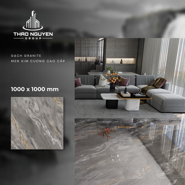 Gạch lát 1000x1000 CMC men kim cương Granite CGD1010004S2