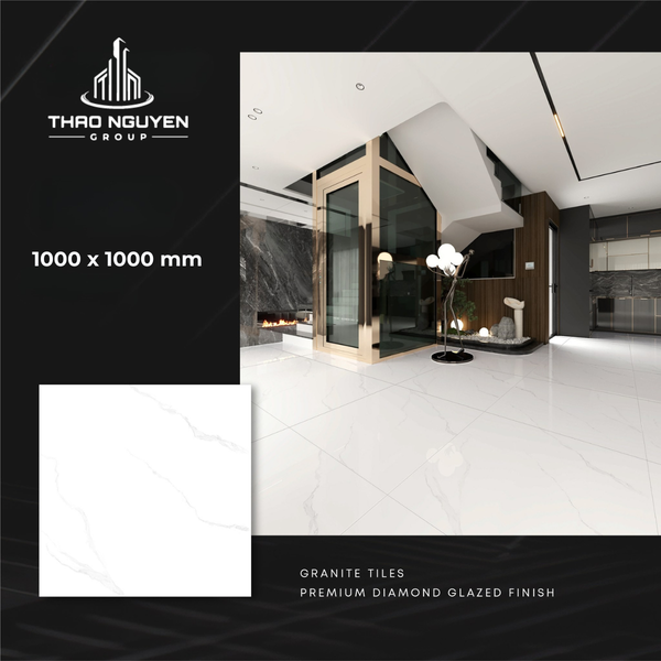 Gạch lát 1000x1000 CMC men kim cương Granite CGD1010009S4